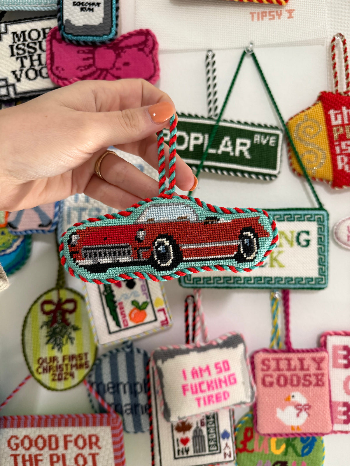 Pre-order: Little Red Corvette Needlepoint Canvas