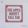 Pre-Order: Apple Doesn't Fall Far Needlepoint Canvas