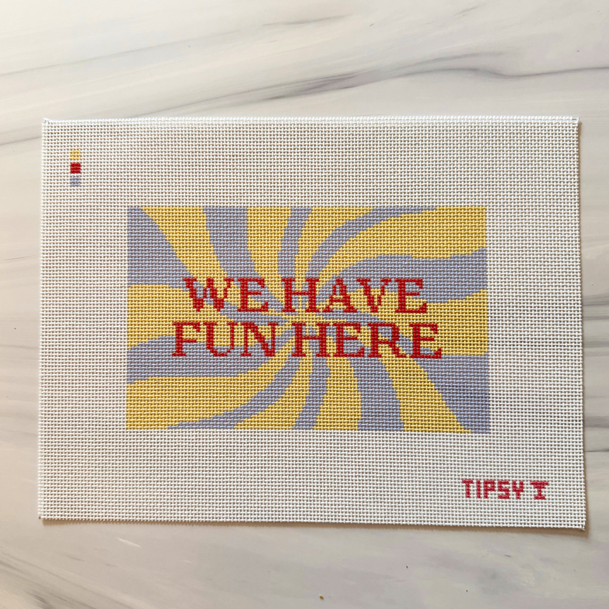 We Have Fun Here Needlepoint Canvas