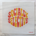 Socially Selective Needlepoint Canvas