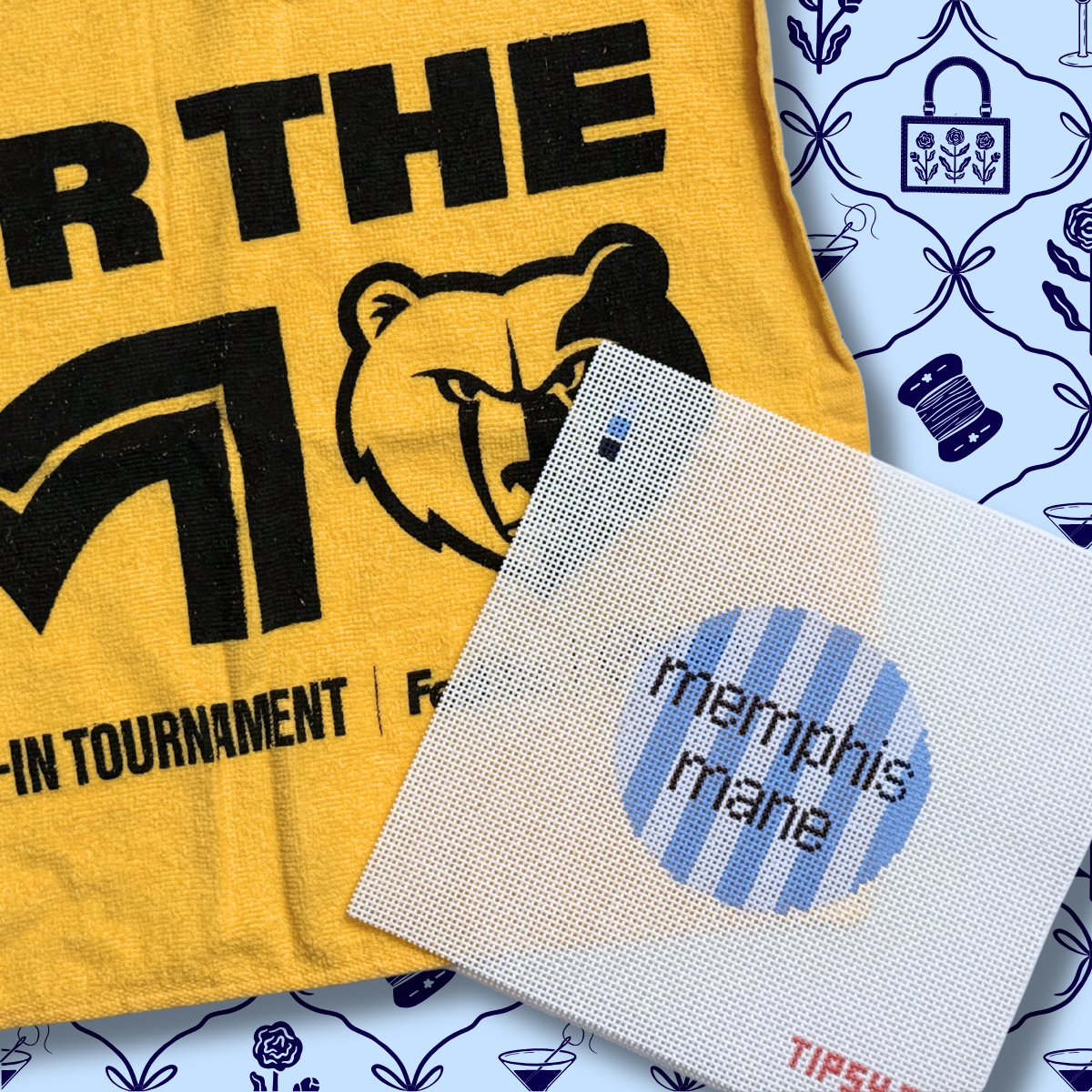 Memphis Mane Needlepoint Canvas