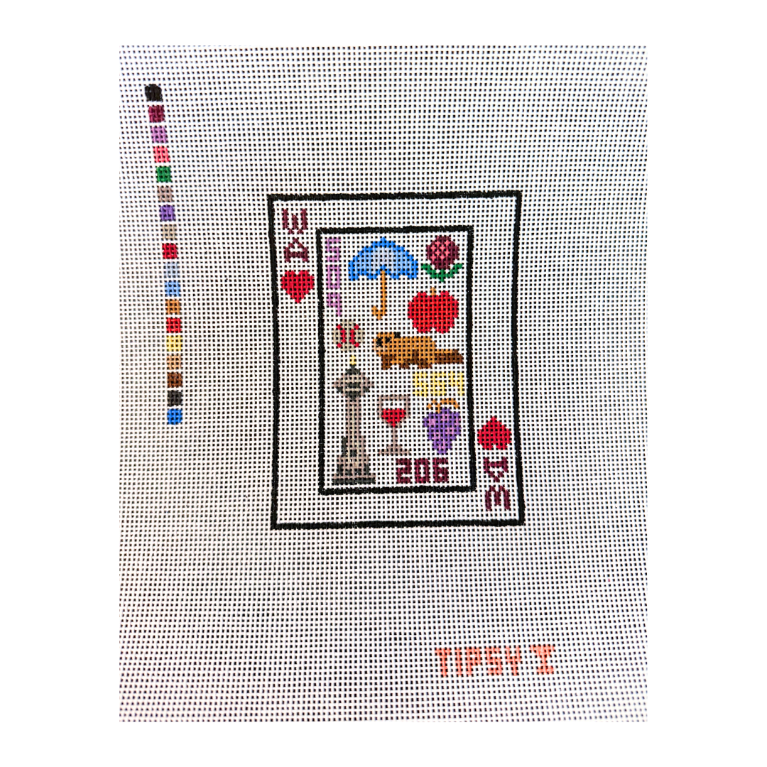Pre-Order: WA Playing Card Needlepoint Canvas