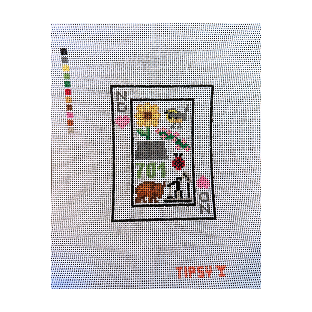 ND Playing Card Needlepoint Canvas