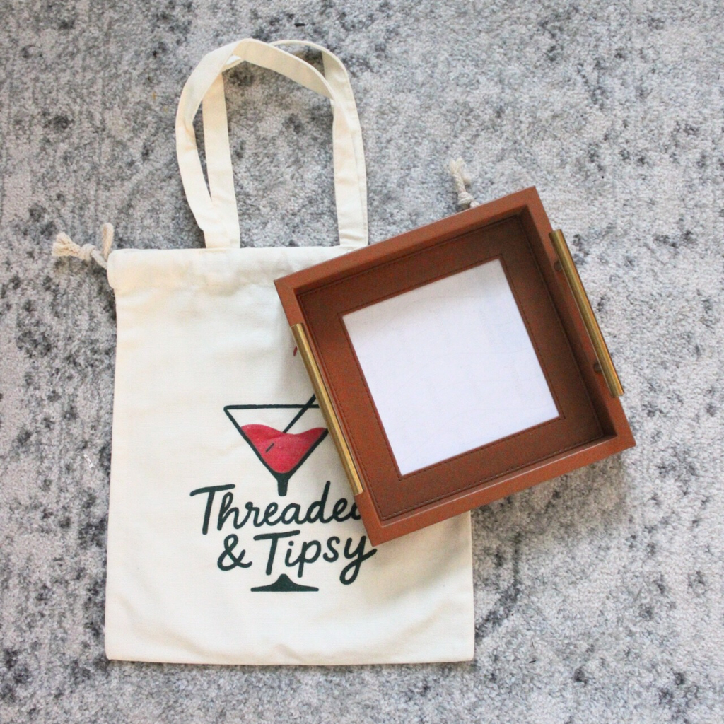 Pre-Order: Hot Pink Square Self-Finishing Leather Tray