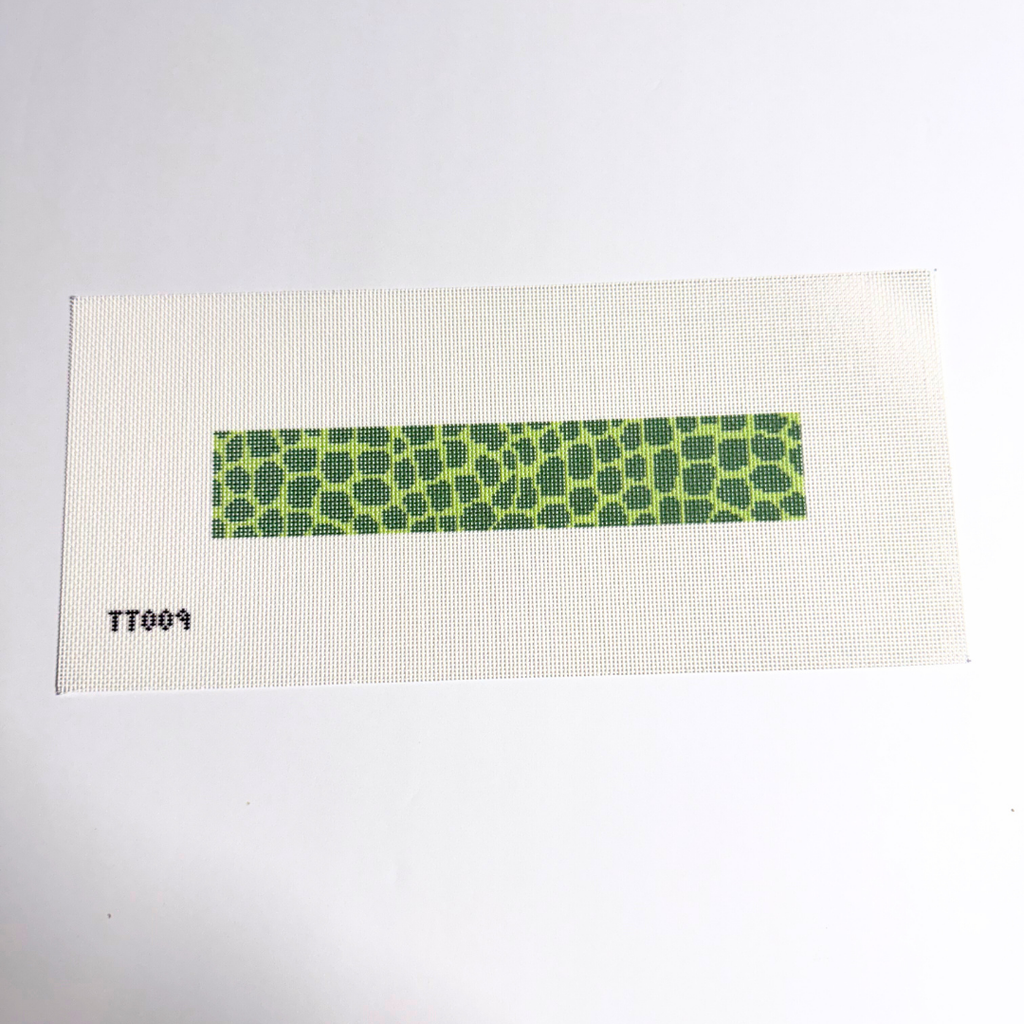 Green Reptile Key Fob Needlepoint Canvas