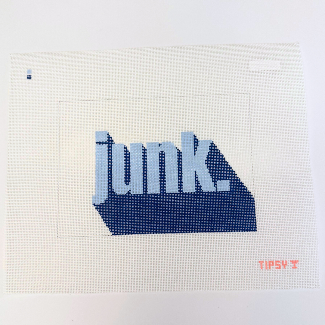Junk. Pouch Needlepoint Canvas