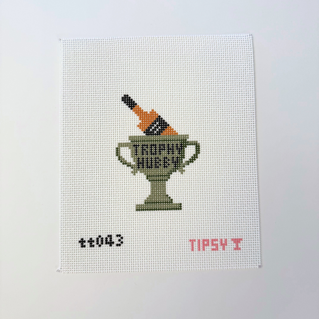 Pre-Order: Trophy Hubby Whiskey Needlepoint Canvas