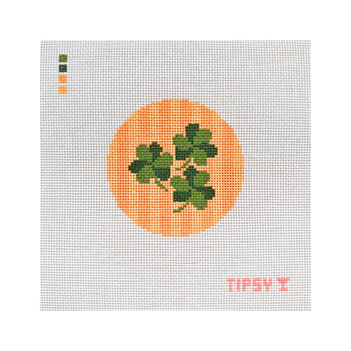 Pre-Order: Clover Round Needlepoint Canvas